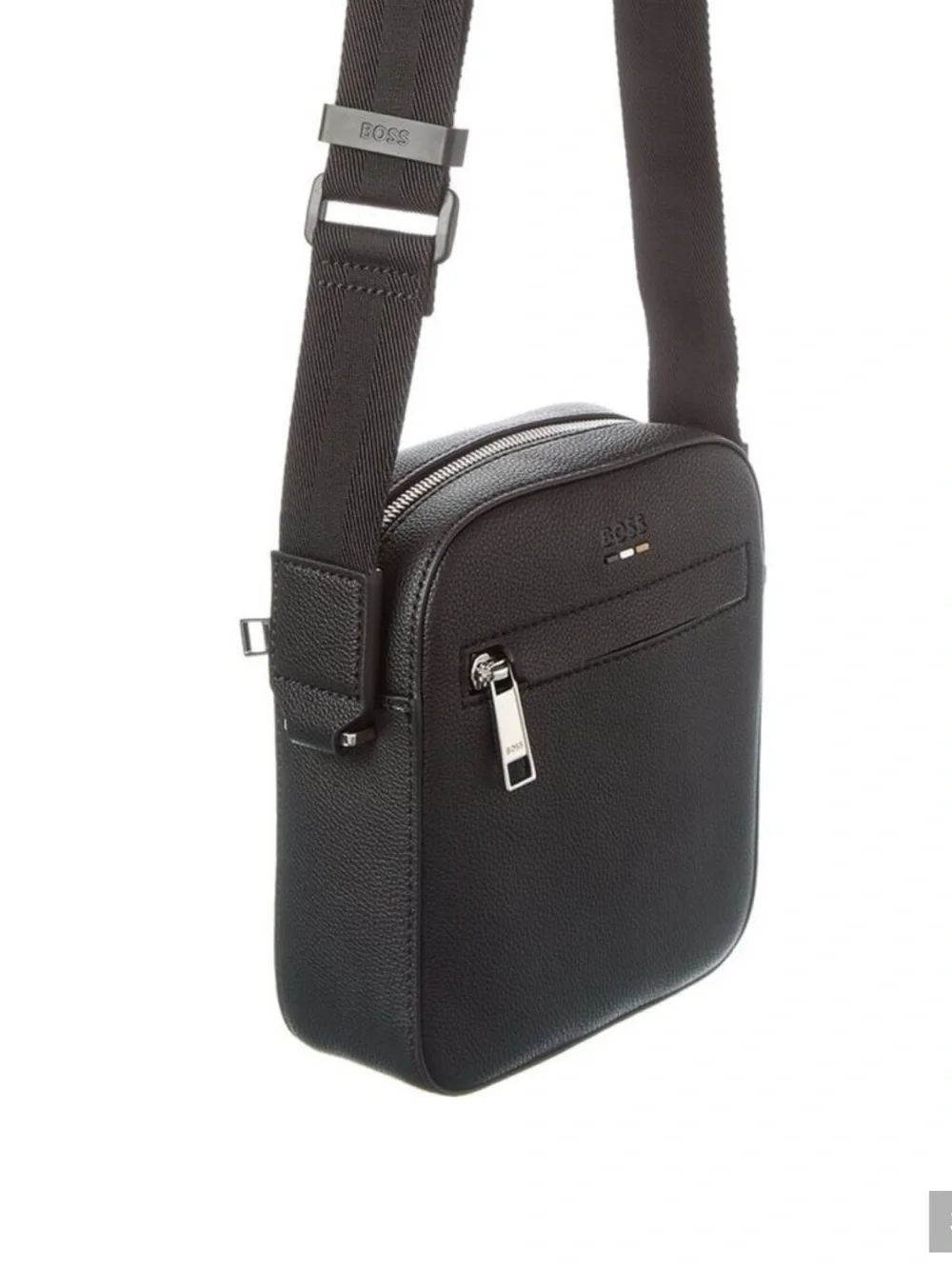 NEW Men’s Boss Ray NS ZIP Messenger Crossbody Bag Black